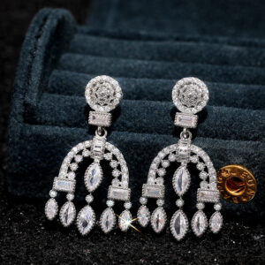 Embellished drop earrings