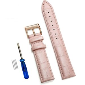 ROSE GOLD PIN BUCKLE FAUX LEATHER WATCH STRAP