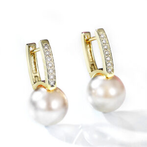Imitation pearl huggie Earrings